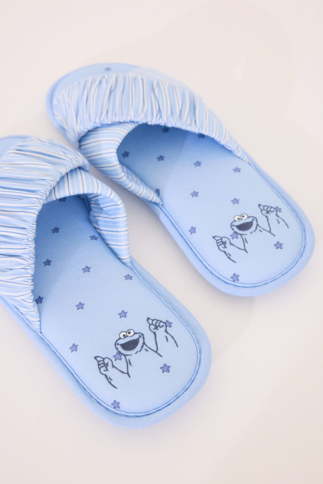 Open Slippers - Medium Blue
