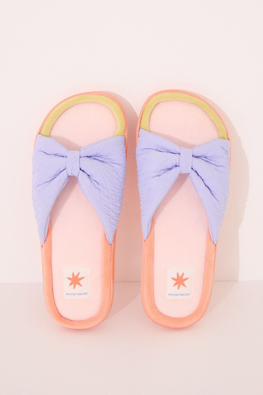 Open Shower Slippers - White Print