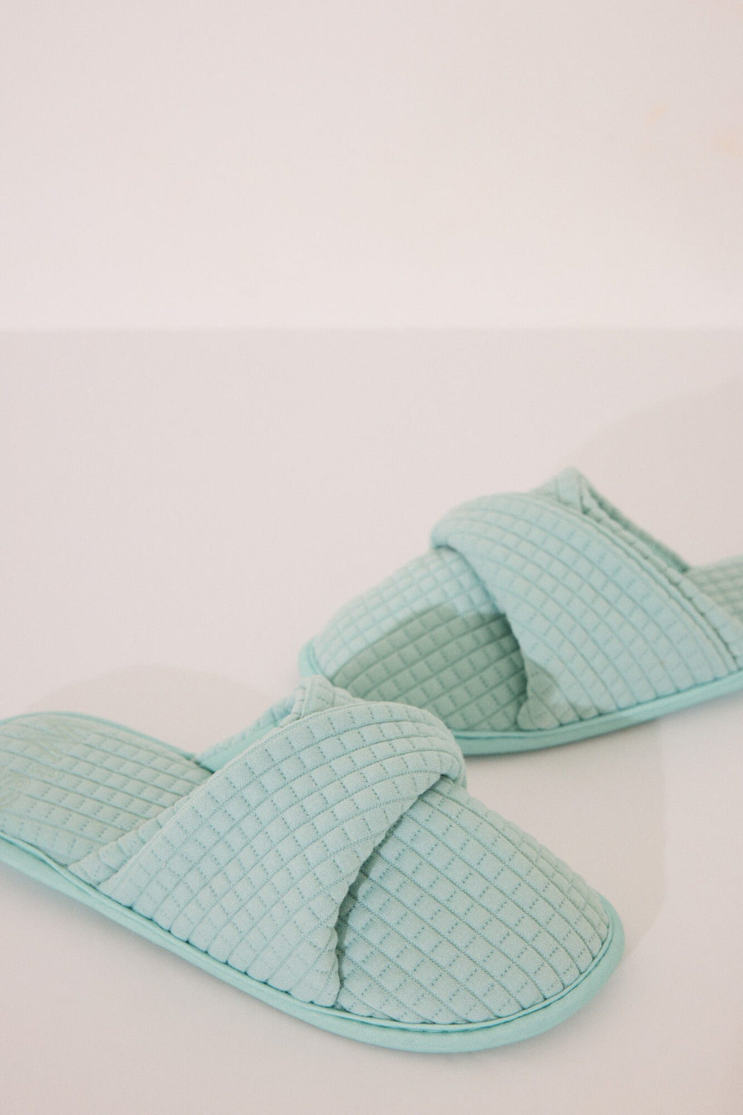 Open Slippers - Medium Blue