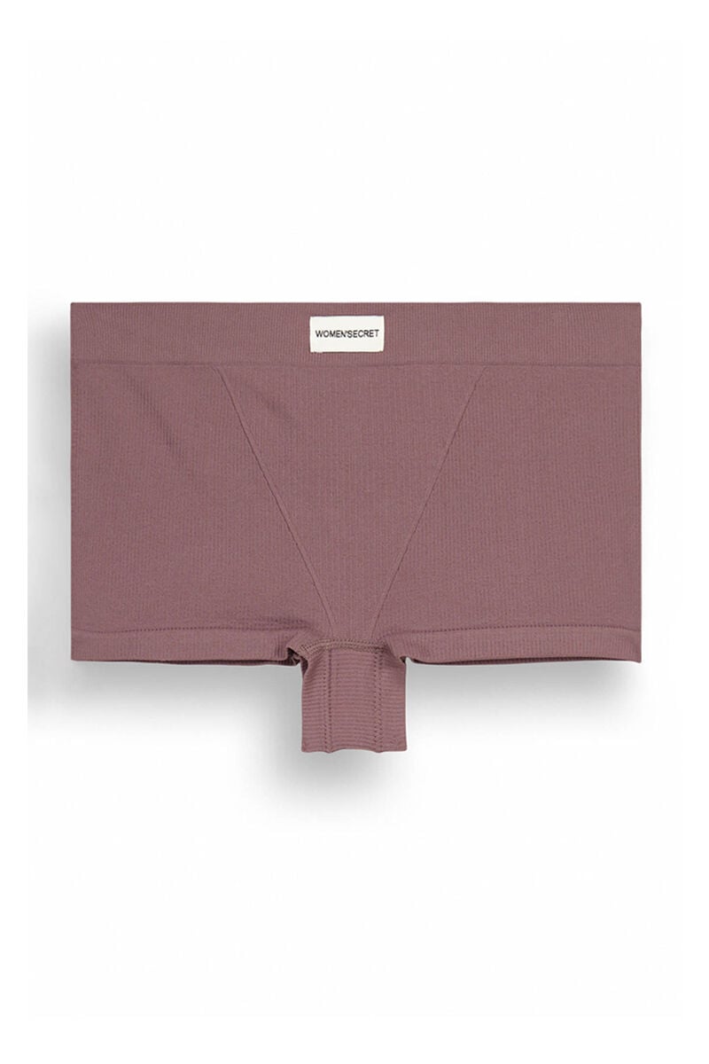 Seamless purple ribbed culottes - Purple Lilac