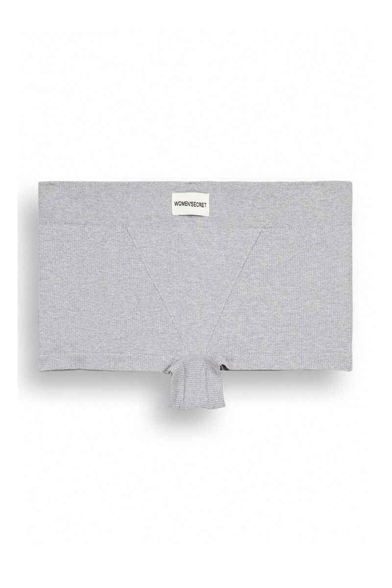 Gray seamless ribbed culottes - Medium Grey