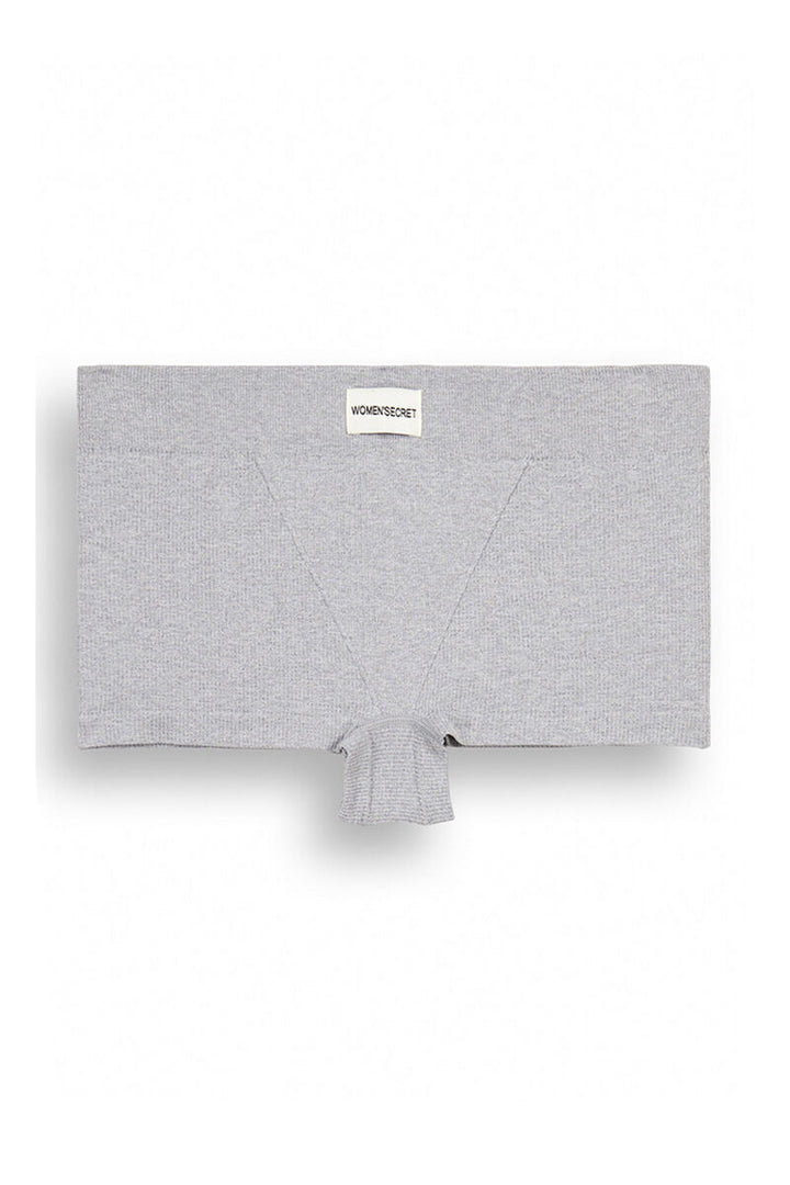 Gray seamless ribbed culottes - Medium Grey