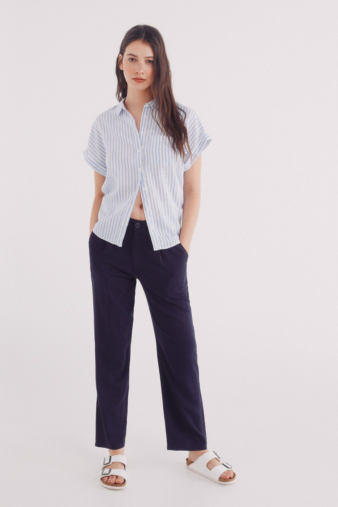 Spring Field Trousers - Medium Blue