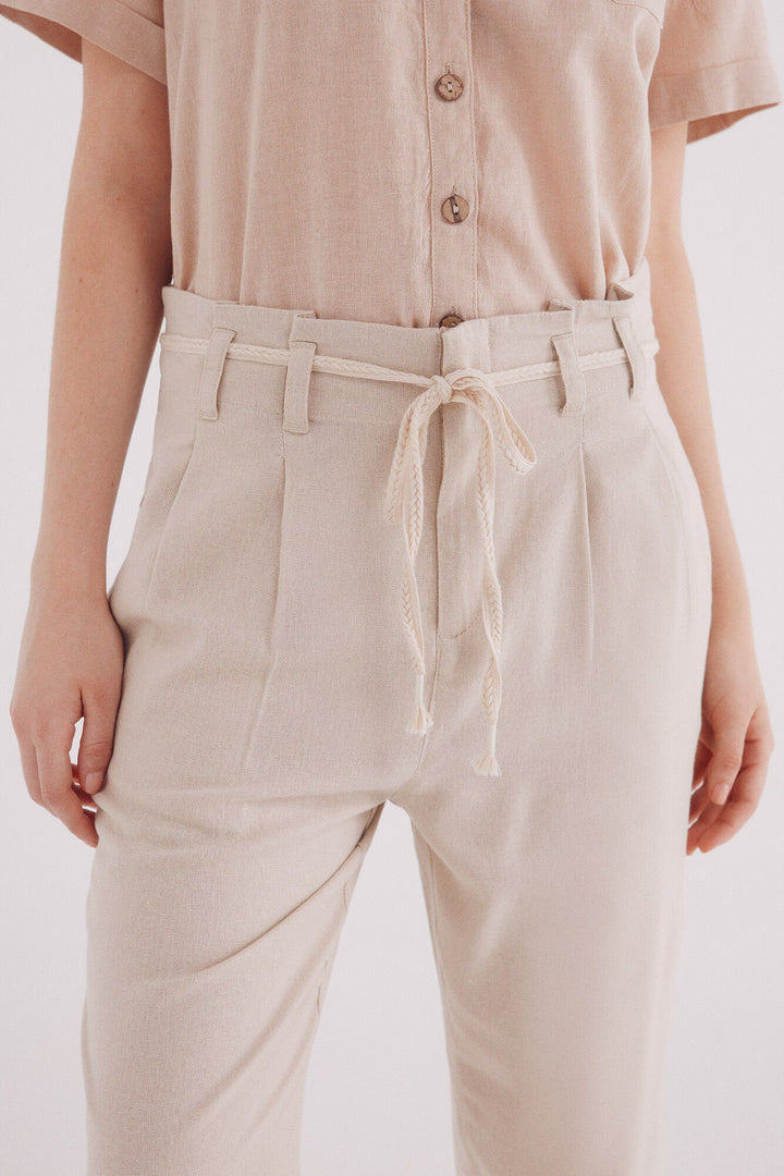 Spring Field Trousers - Tan Print