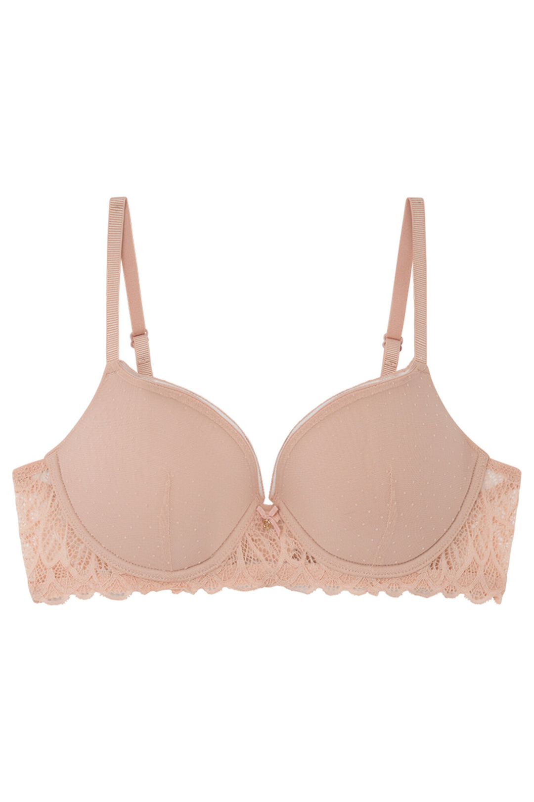 BEAUTIFUL Pink lace tulle bra - Pink