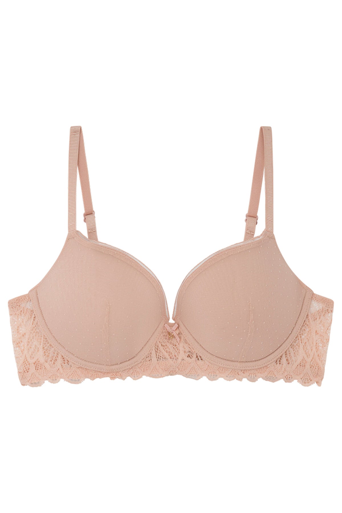 BEAUTIFUL Pink lace tulle bra - Pink