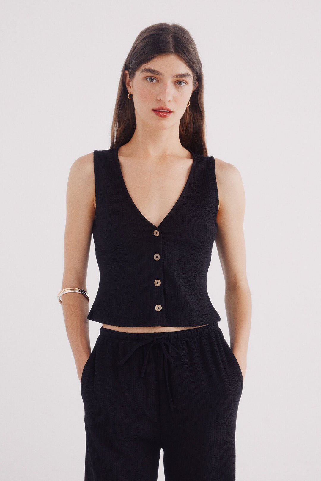 Spring Field Vest - Black