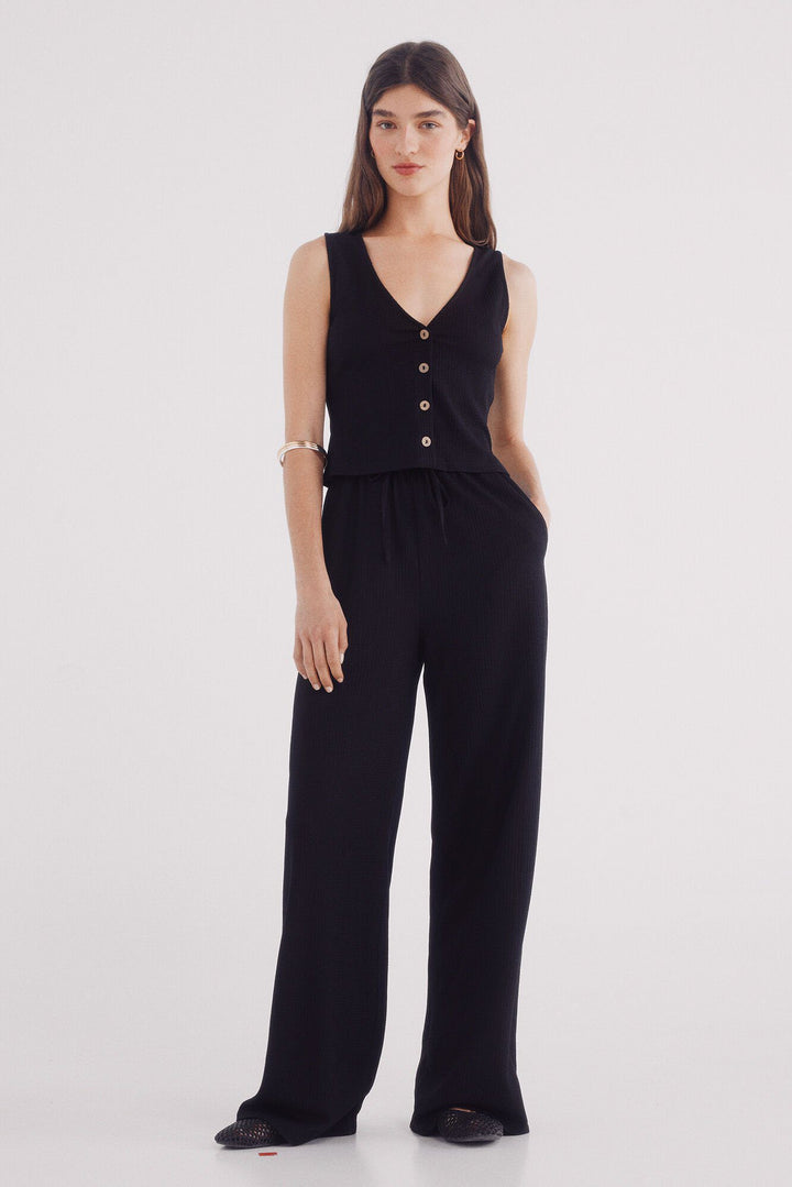 Spring Field Vest - Black