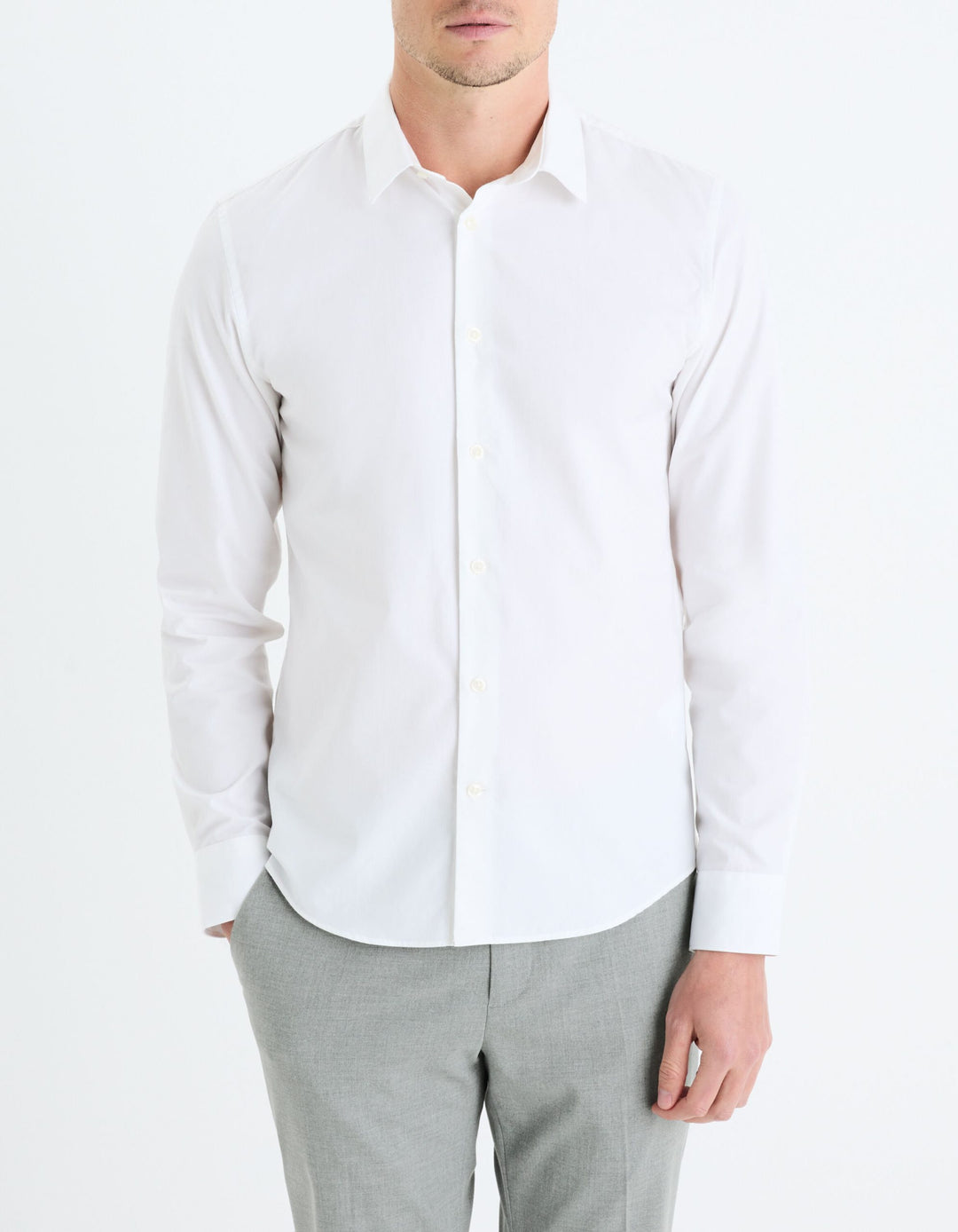 Long Sleeves Shirts - White
