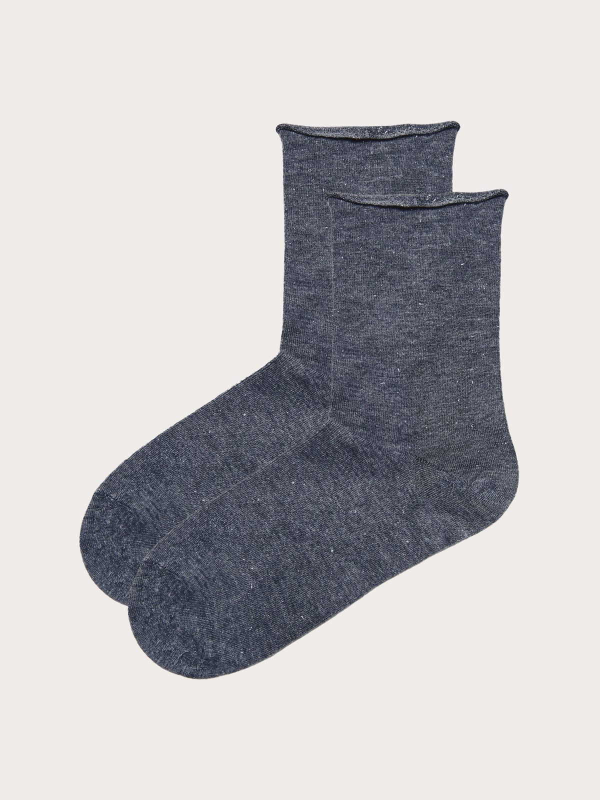 Short Socks - Dark Melange Blue