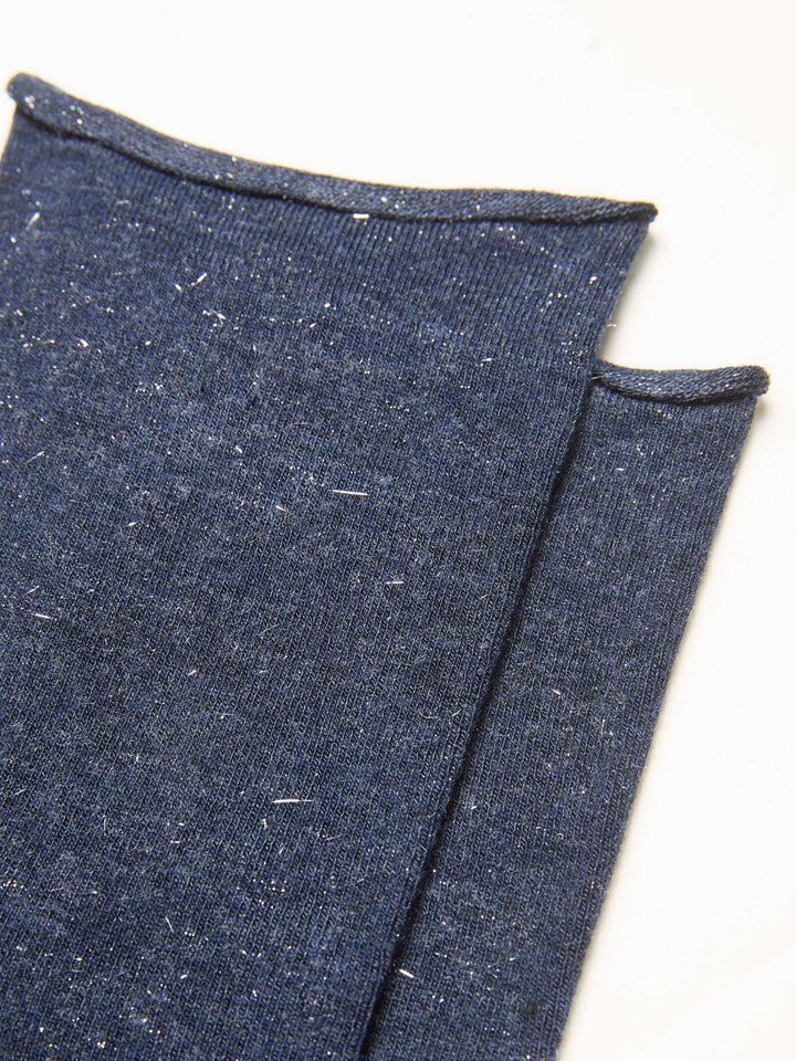 Short Socks - Dark Melange Blue