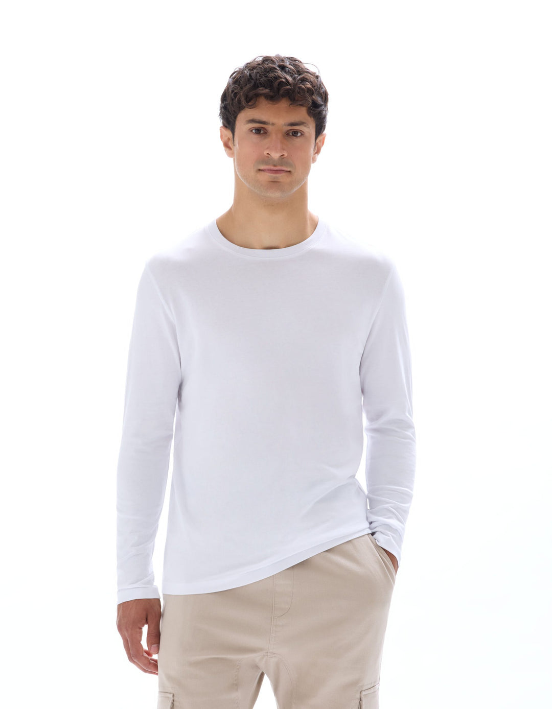 Long Sleeves Tshirt - White