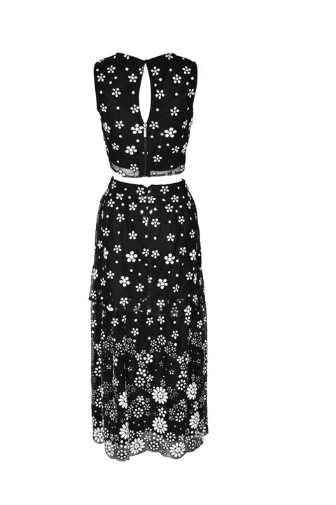 Dress - Black Flower