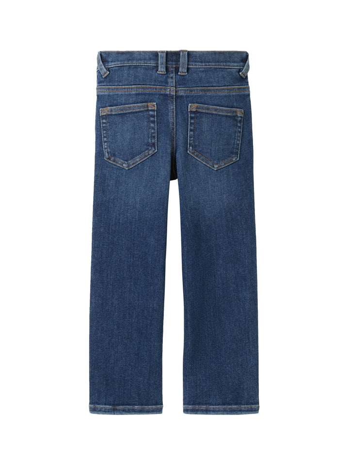 Straight jeans with recycled polyester - Blue