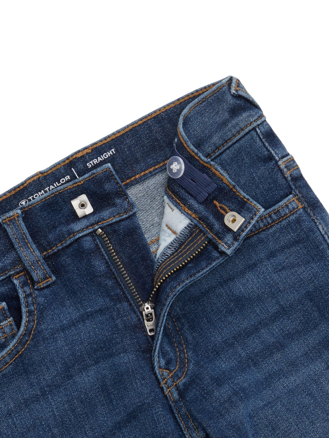 Straight jeans with recycled polyester - Blue