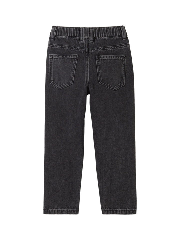 Relaxed jeans with recycled cotton - Gray