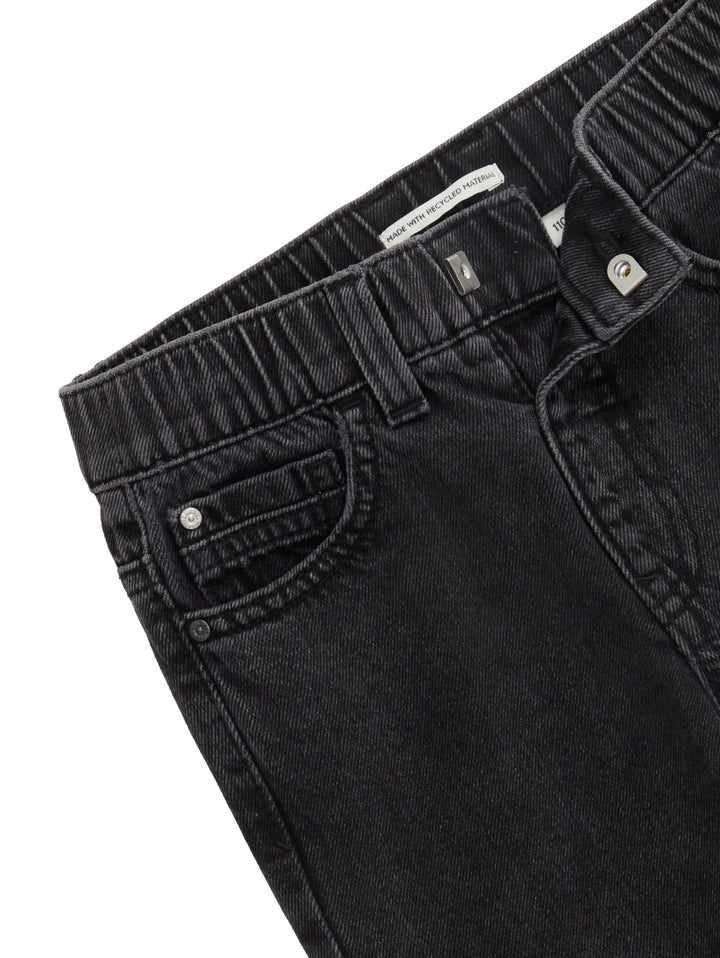 Relaxed jeans with recycled cotton - Gray