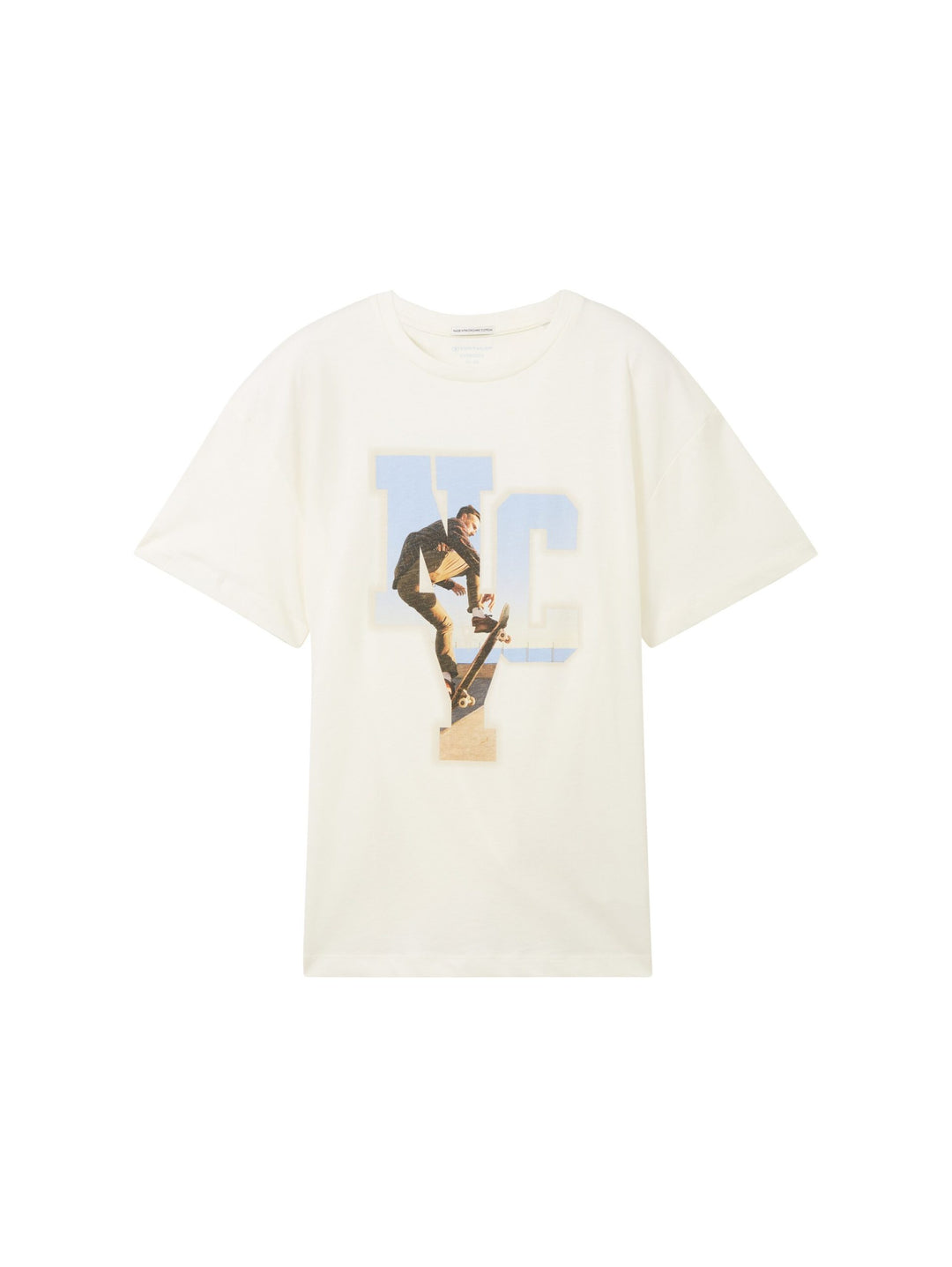 Oversized T-shirt with organic cotton - White