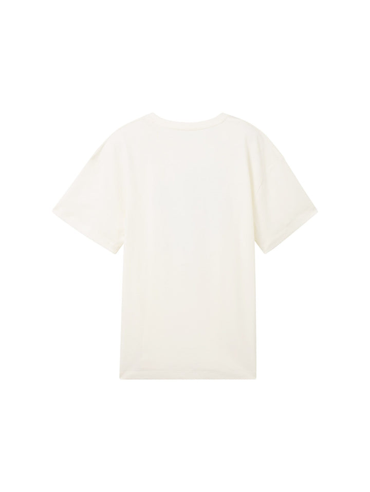 Oversized T-shirt with organic cotton - White
