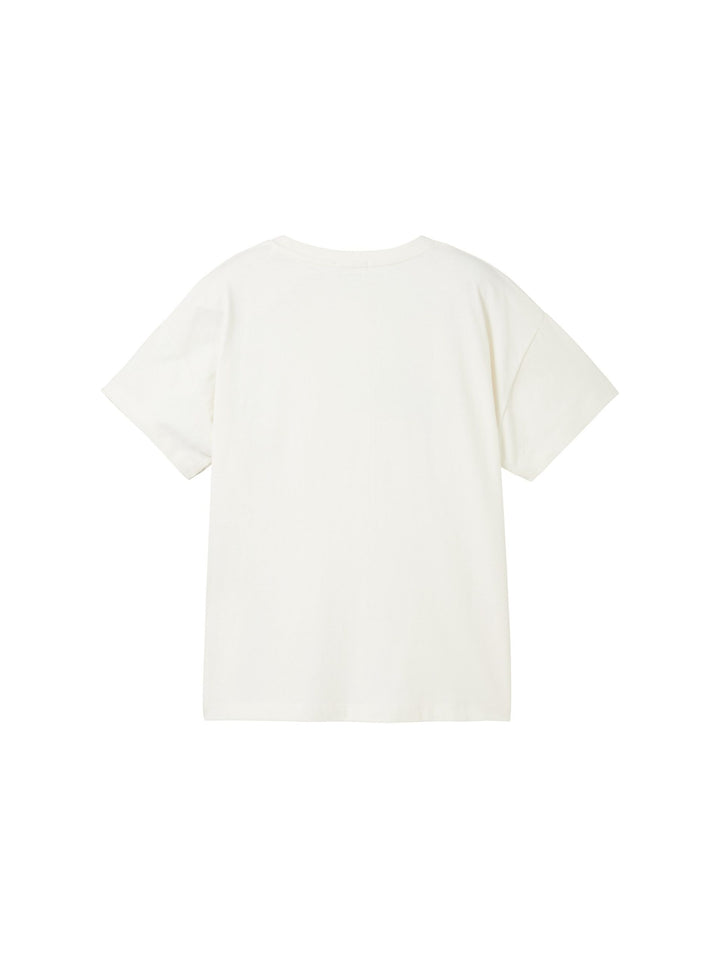 Oversized T-shirt with organic cotton - White