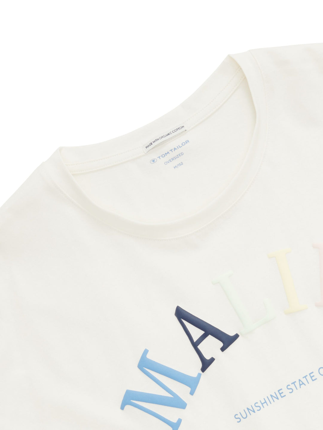 Oversized T-shirt with organic cotton - White