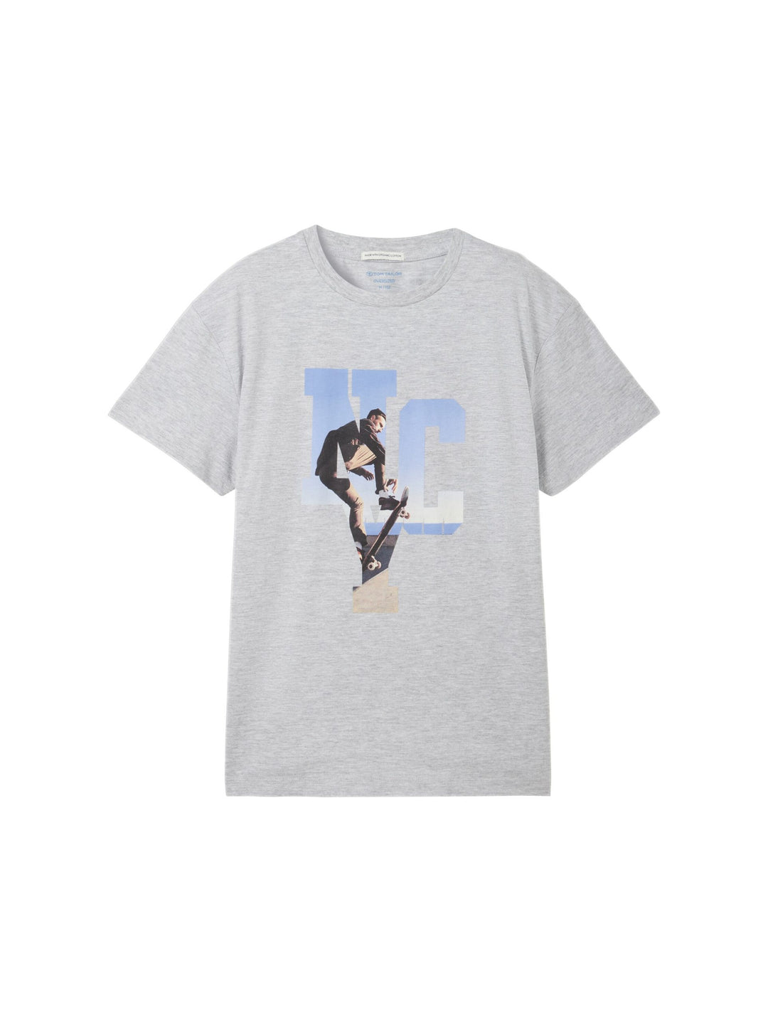 Oversized T-shirt with organic cotton - Gray
