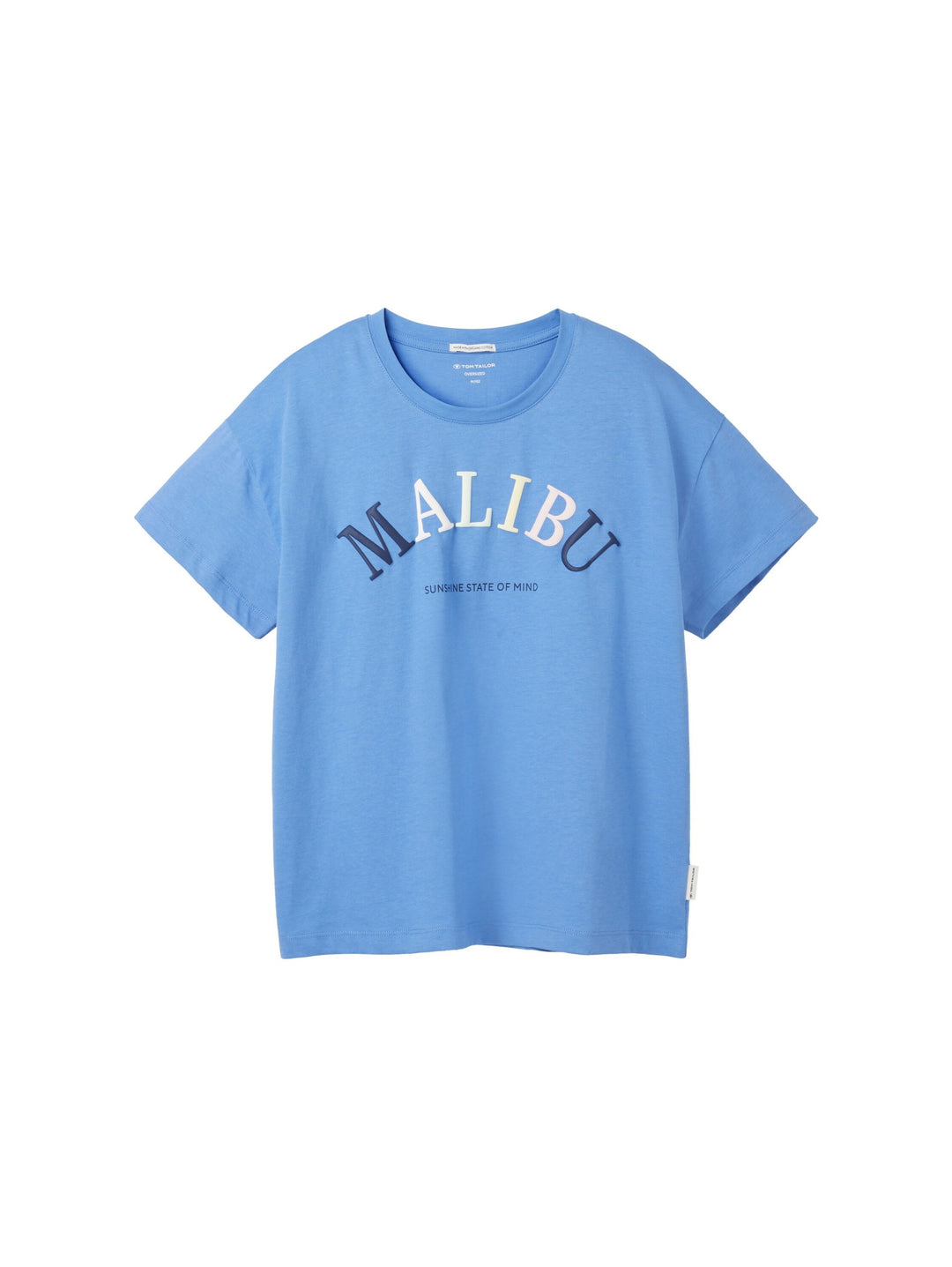 Oversized T-shirt with organic cotton - Blue