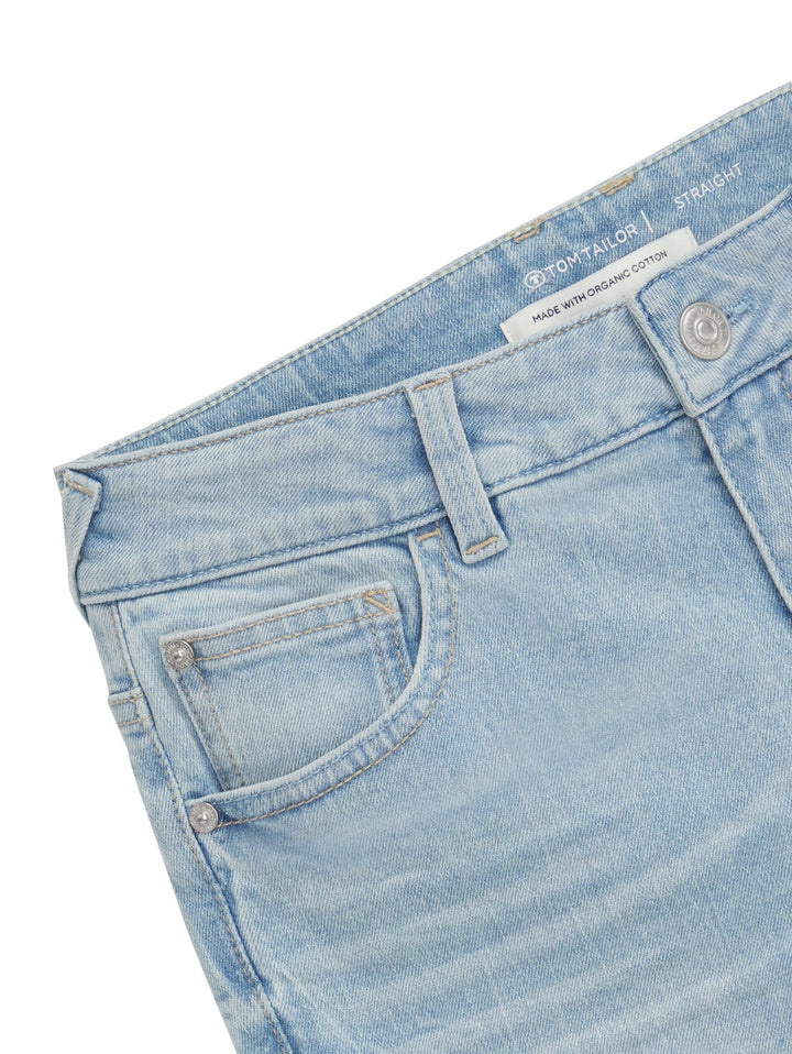 Straight jeans with organic cotton - Blue