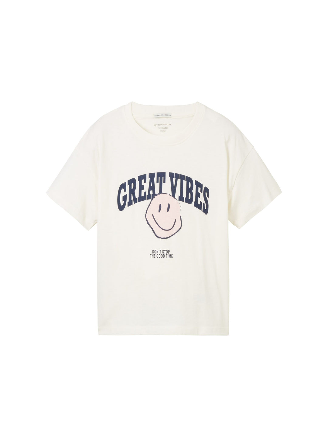 Oversized T-shirt with a print - White