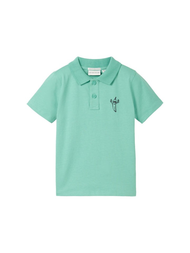 polo shirt with organic cotton - Green