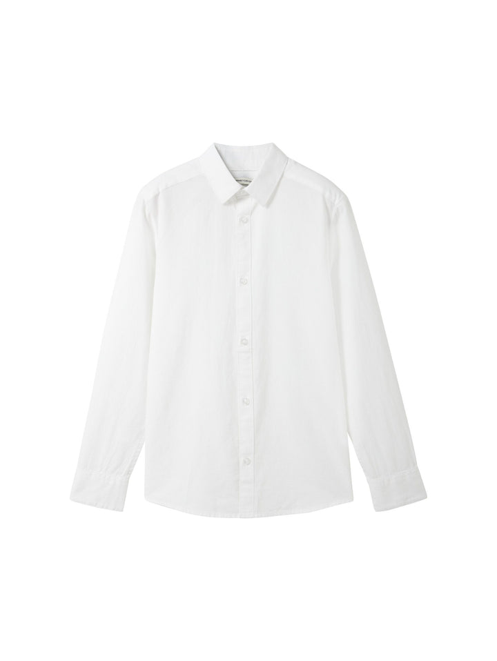 Basic shirt with recycled cotton - White