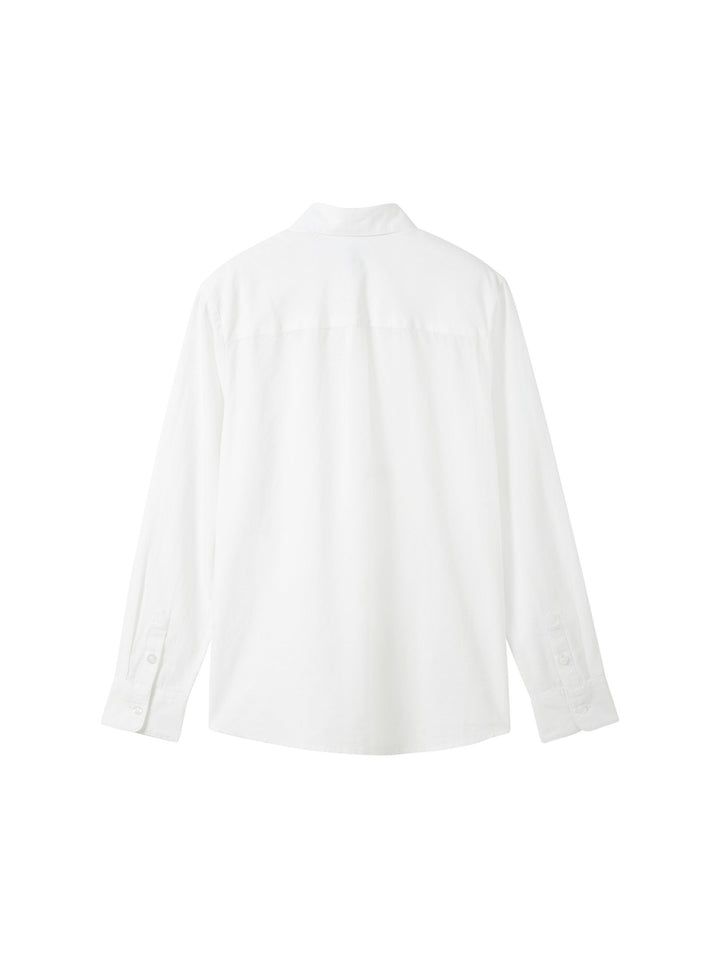 Basic shirt with recycled cotton - White