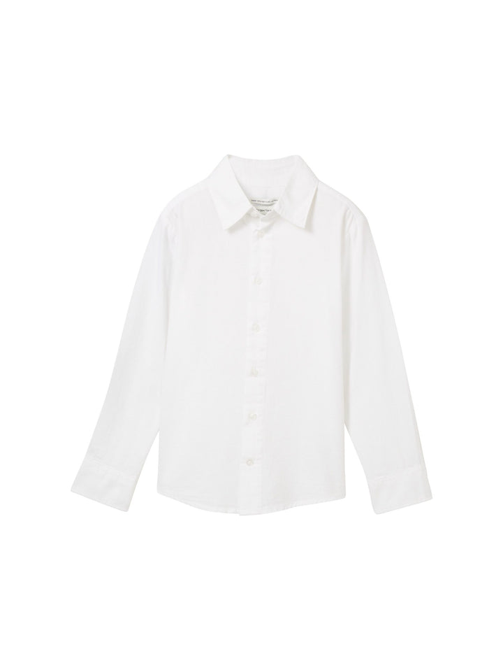 Basic shirt with recycled cotton - White