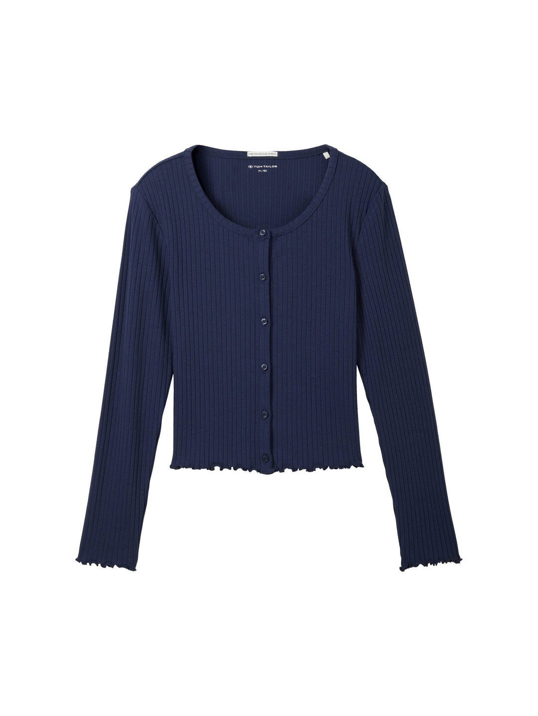 Cardigan with recycled polyester - Blue