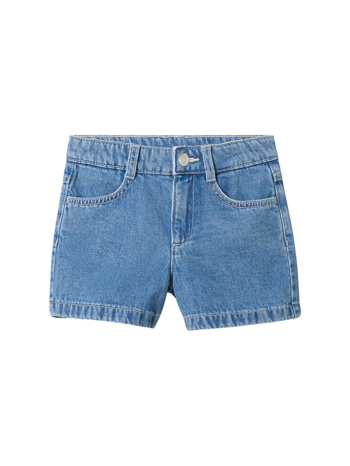 Denim shorts with recycled cotton - Blue
