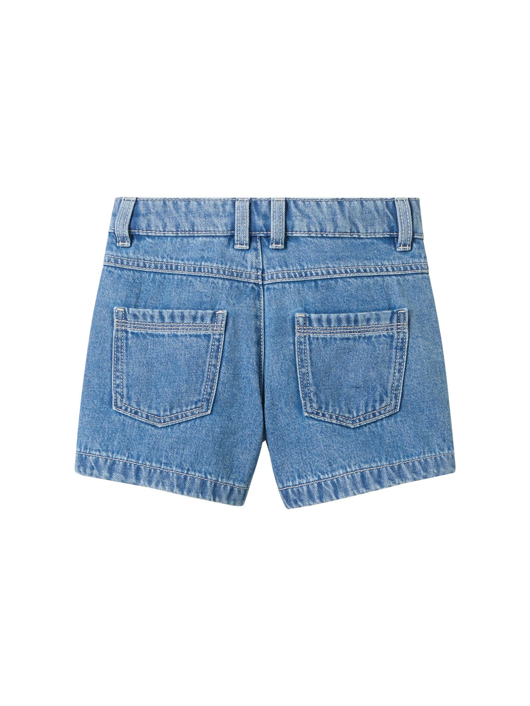Denim shorts with recycled cotton - Blue