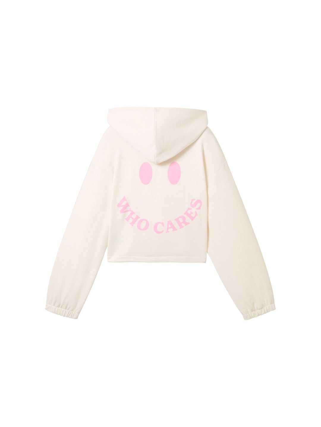 Cropped sweatjacket with organic cotton - Brown
