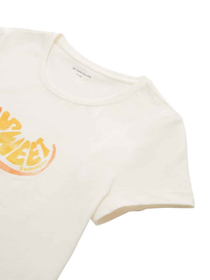 T-shirt with a print - White