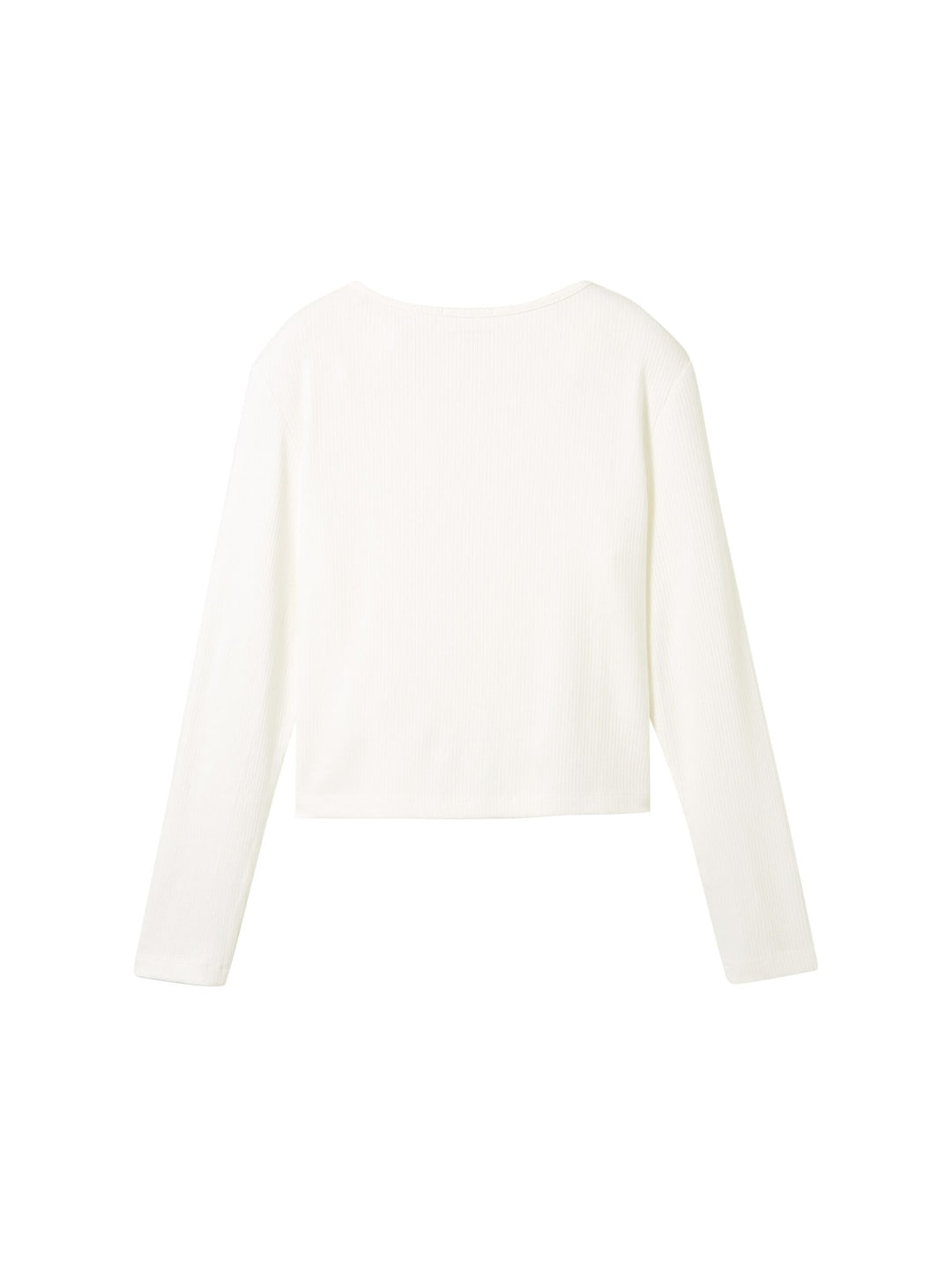 Cropped Cardigan with LENZING™ ECOVERO™ - White