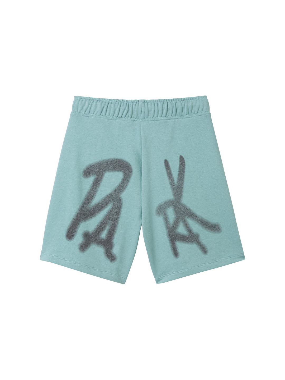 Sweat shorts with a print - Green