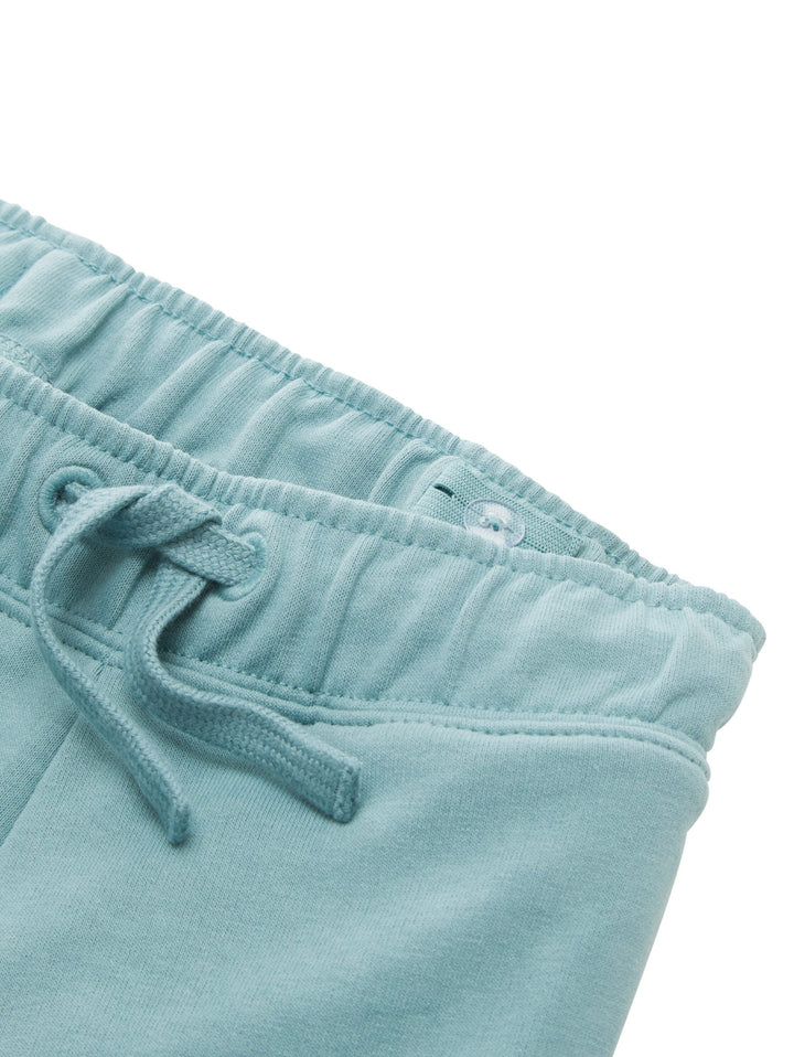 Sweat shorts with a print - Green