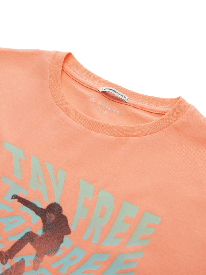 T-shirt with a print - Red