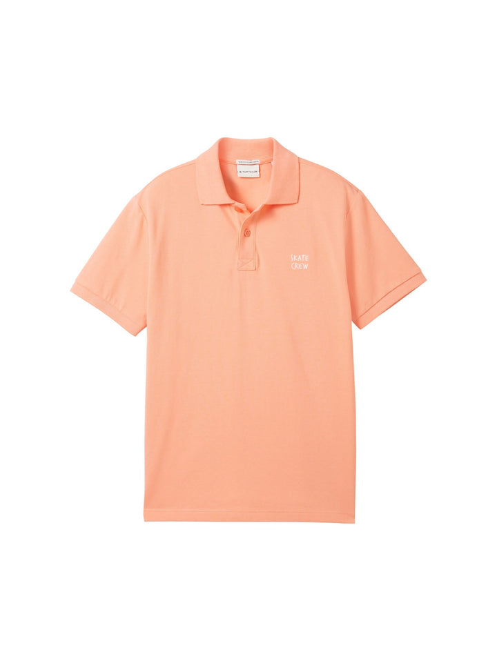 Polo shirt with embroidery - Red