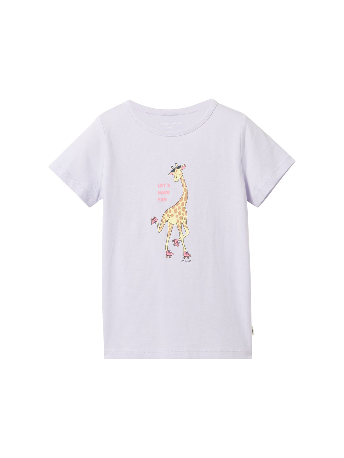 T-shirt with a giraffe print - Violet