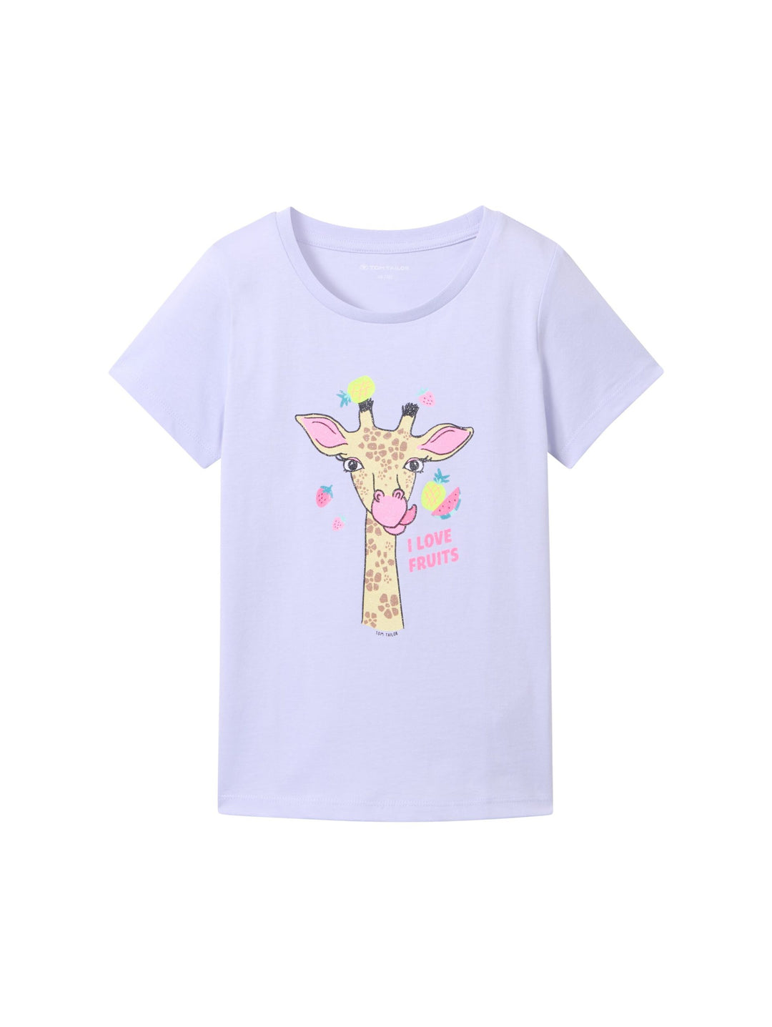 T-shirt with a glitter print - Violet