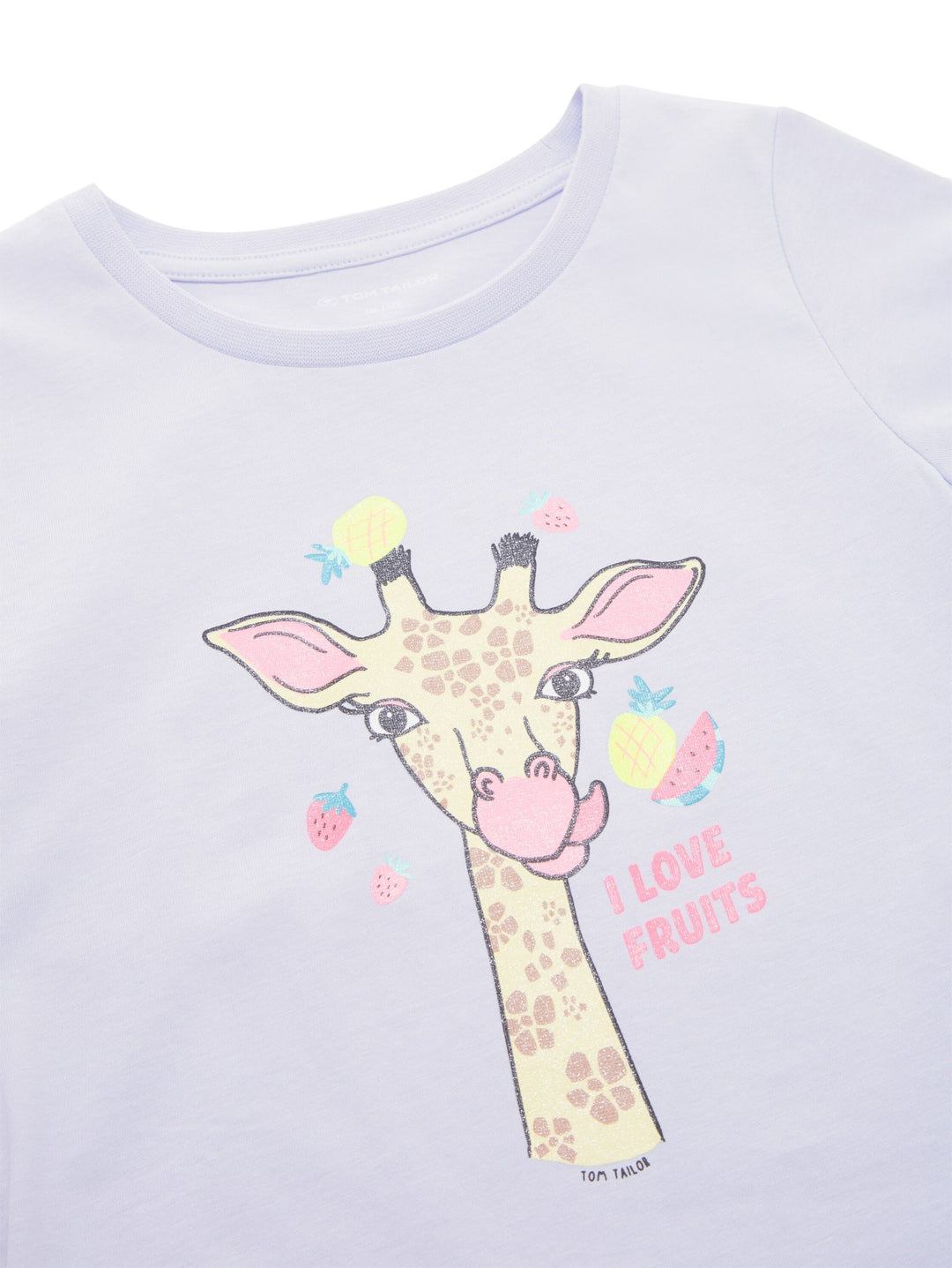 T-shirt with a glitter print - Violet