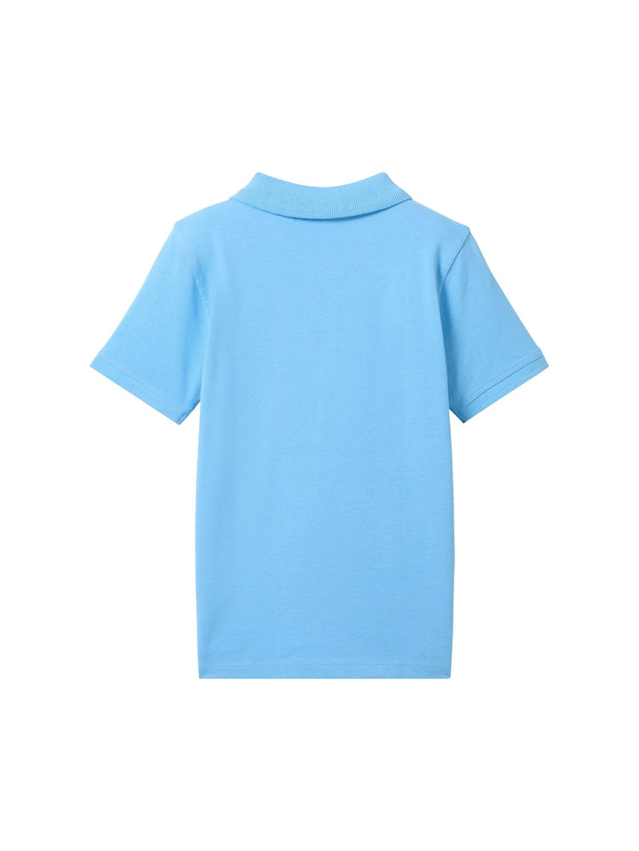 Polo shirt with a motif print - Blue