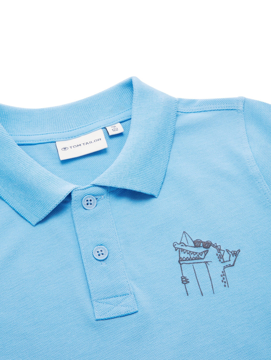 Polo shirt with a motif print - Blue