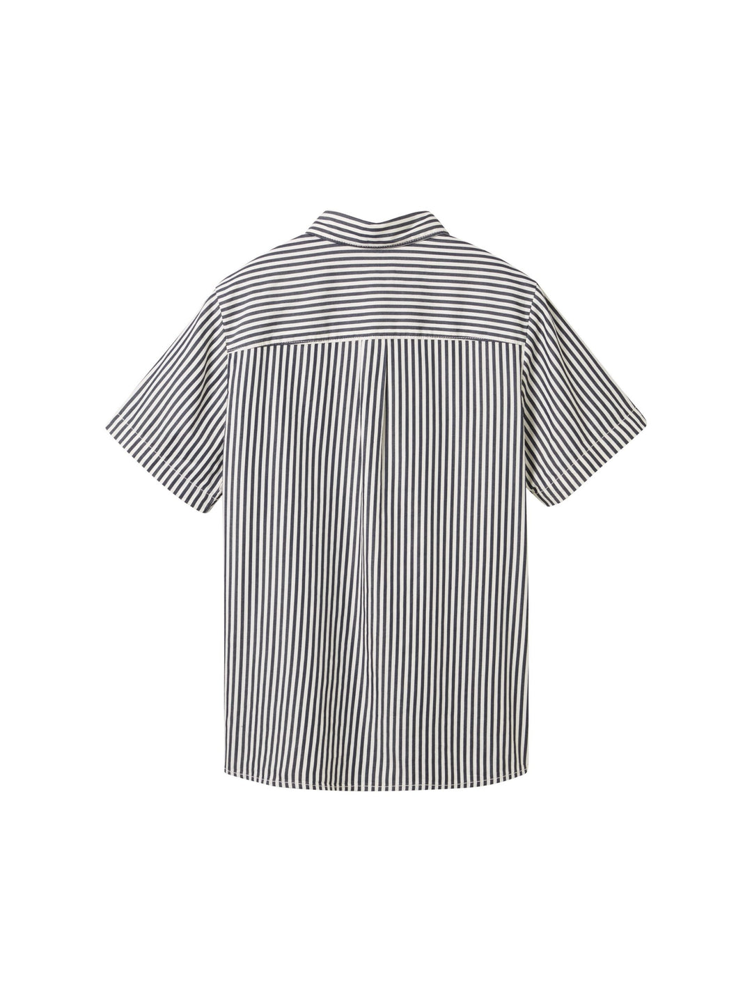 Striped short-sleeved shirt - Blue
