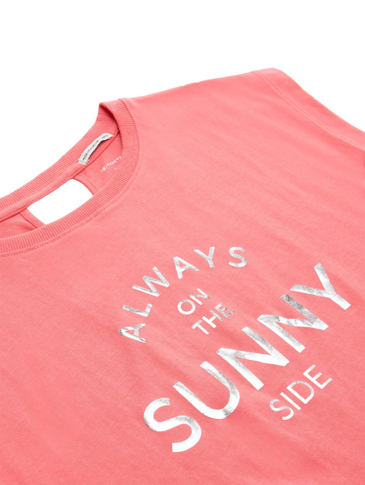 T-shirt with a print - Pink